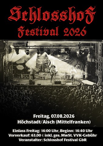 Schlosshof Festival Höchstadt Aisch 2026 - Freitag